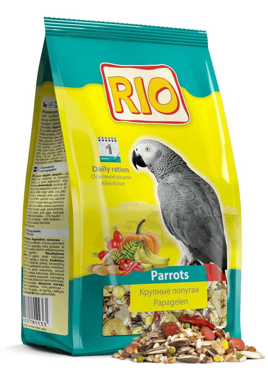 купить Корм RIO для крупных попугаев 500гр.