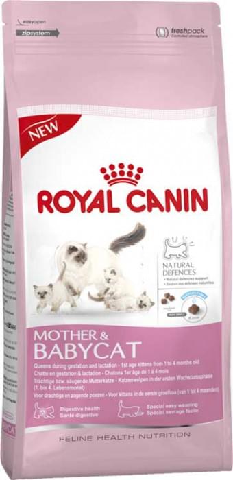 купить Royal Canin Mother&Babycat. Размеры упаковки: 0.4 кг, 2.0 кг, 4.0 кг